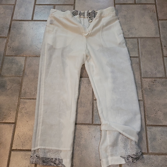 🤑SOLD🤑Johnny was Meliora high waist linen, silk pants - Picture 6 of 14